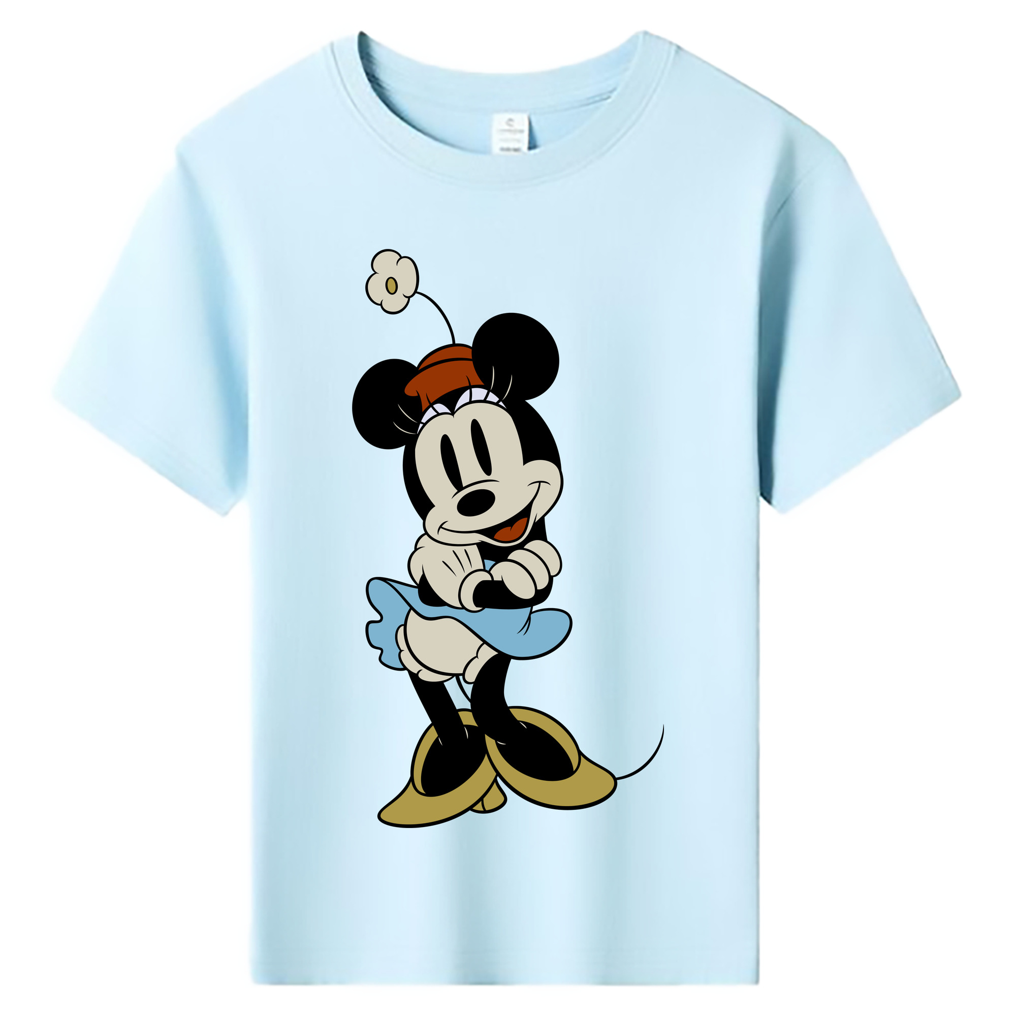 ミッキーマウス Mickey Mouse 綿100％キッズTシャツ（フロントプリント）